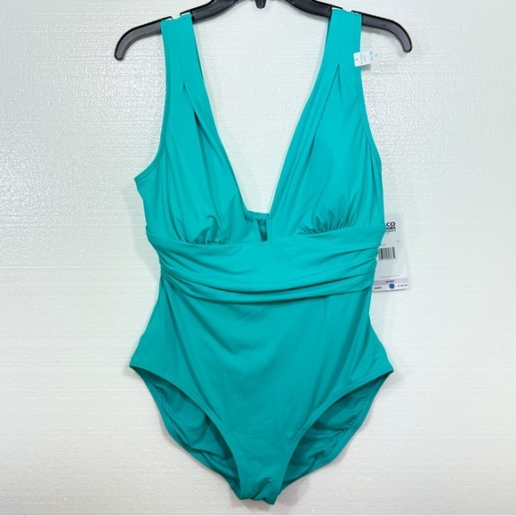 COCO CONTOURS NWT $142 aqaumarina shapemaker one piece swimwear swimsuit 14 38D - Picture 3 of 8